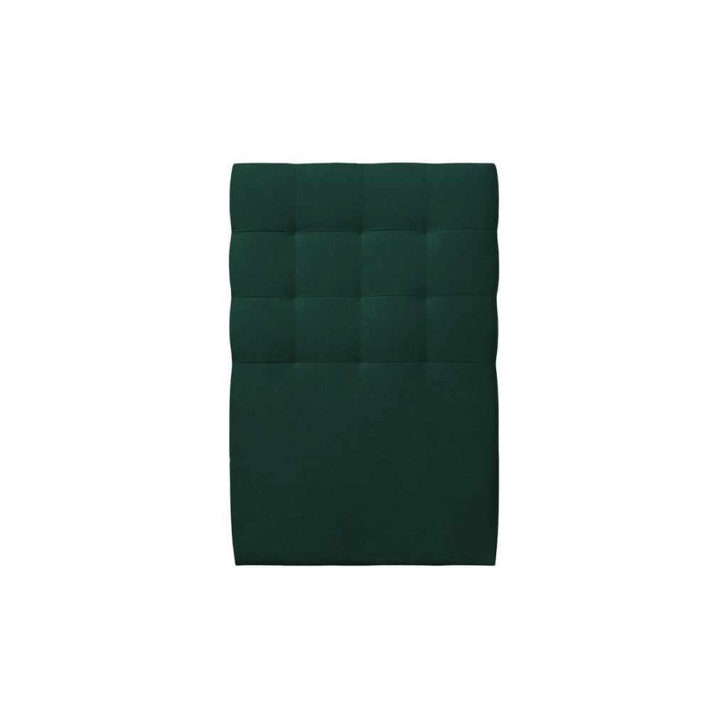 Letto 90x190 cm con testata imbottita - Tessuto velluto