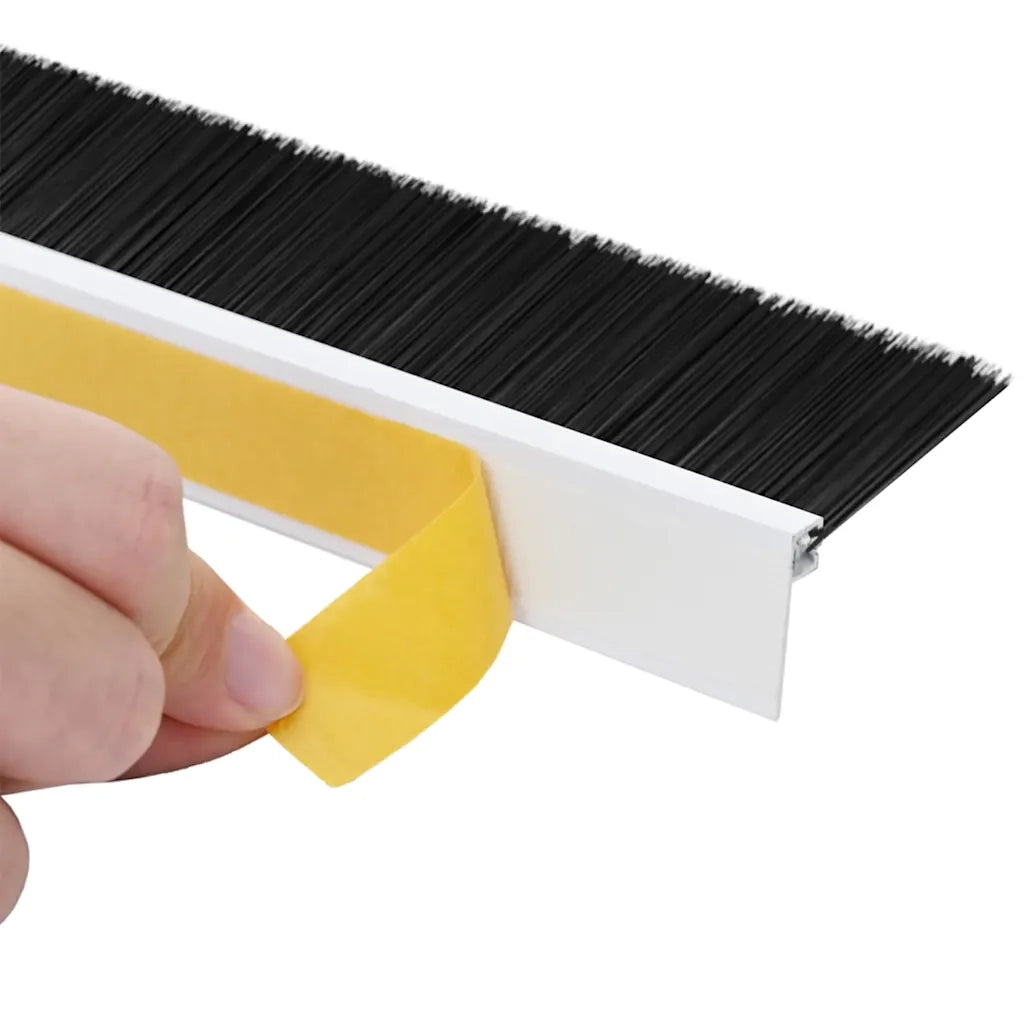 Spazzole per porte autoadesive 2 pz Bianco 100 cm CFW7979384