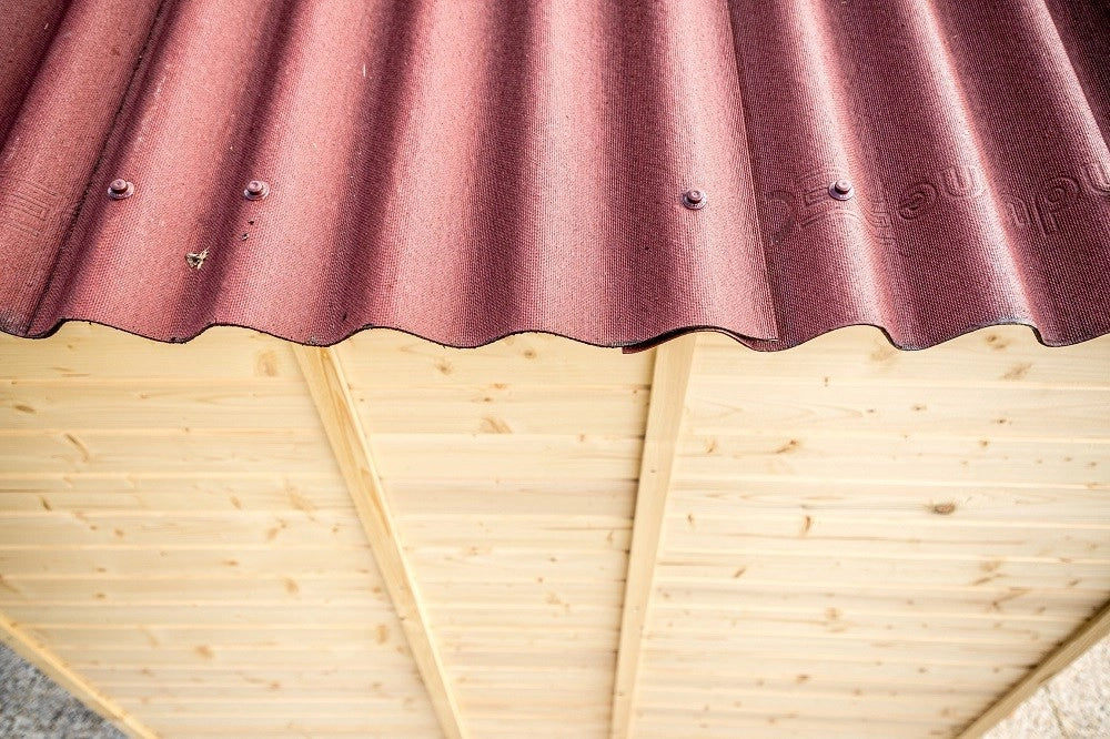 CASETTA FORESTA MOD. EDEN IN LEGNO MASSELLO A PANNELLI 16 MM 160X160 CON PAVIMENTO
