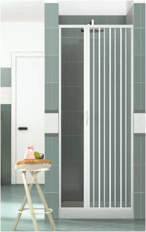 Box doccia mod. Vergine 120xH185cm in pvc a soffietto laterale