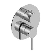 Miscelatore doccia ad incasso con deviatore cromo in ottone con leva monocomando slim Alba