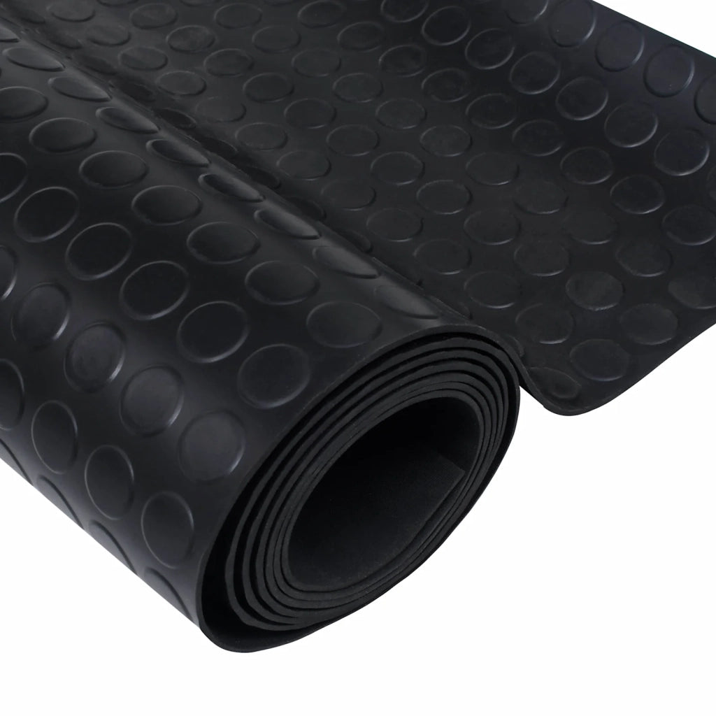 Tappeto per pavimento Nero 1 x 5 m Gomma 42046725