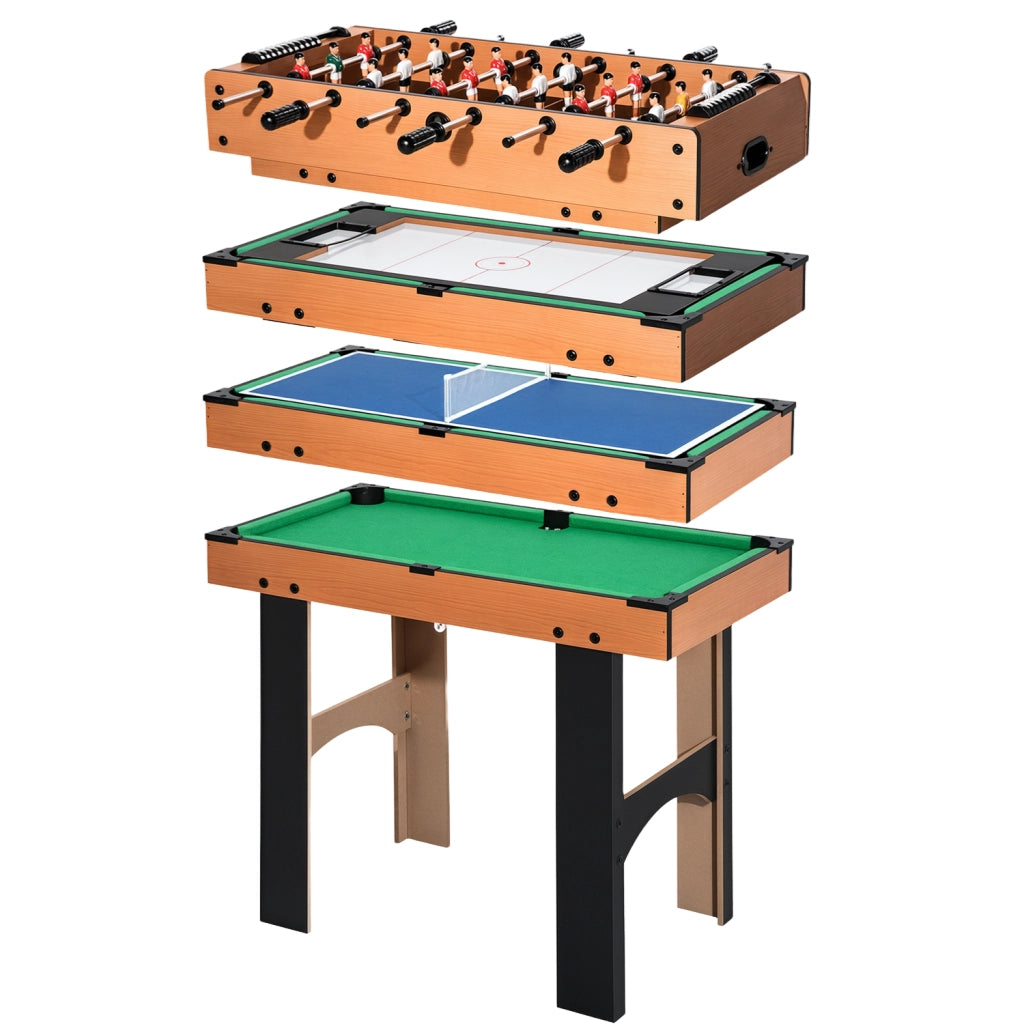 Tavolo da gioco 4 in 1 ¨C zephmum ¨C Legno 92x78x80 cm