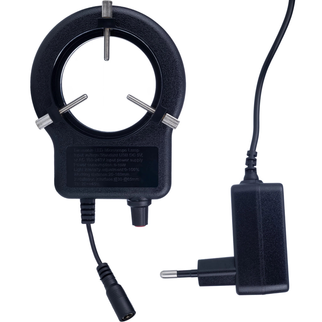 Illuminatore Regolabile per Microscopio 72x LED – Intensità Regolabile, 60.000 Lux | Montaggio 30-65 mm, 6500-7000K