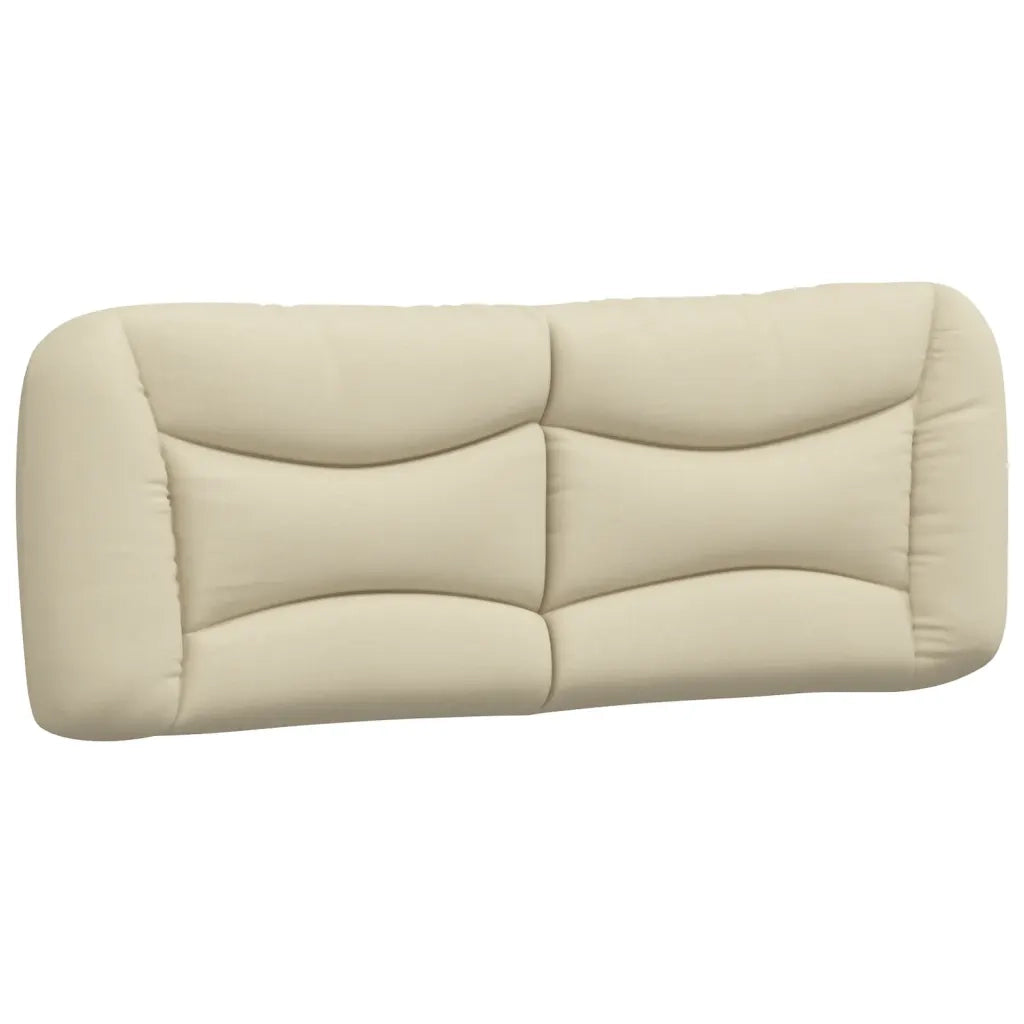 Cuscino Testiera Hvar Crema 120 cm in Tessuto 374566
