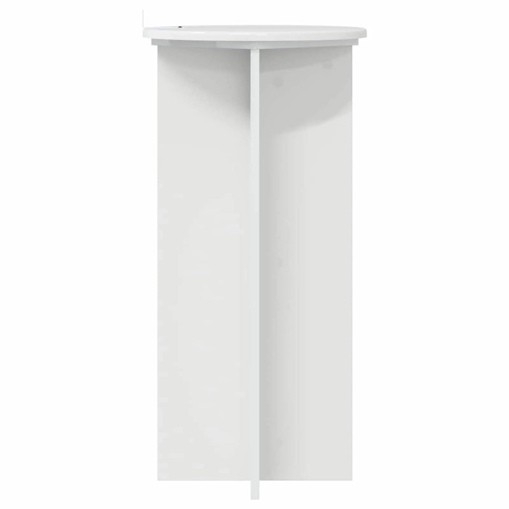 Supporto per piante 2 pcs Bianco Lucido 40 x 40 x 80 cm 899703