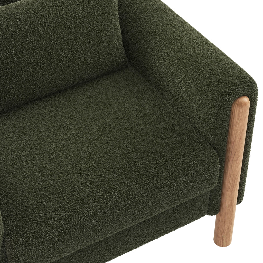 Poltrona Relax con Braccioli e Cuscino Imbottito ¨C MINIMAL ¨C Verde