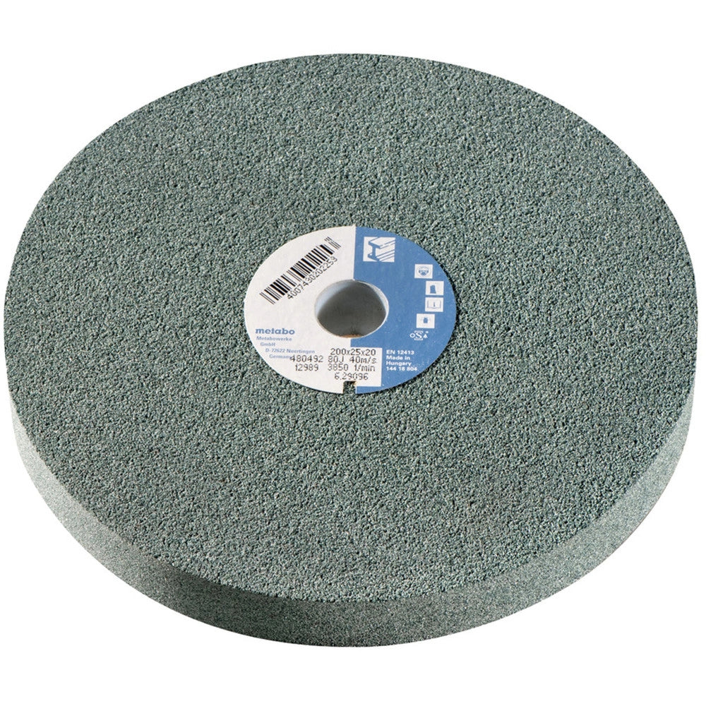 Trade Shop - Disco Mola Da Banco Abrasiva Grana 80 Smerigliatrice 200x25x32 Affila Utensili -