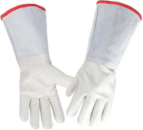 Manopole Cryogeniche 40 cm - Impermeabili - in Pelle - Resistenza a Temperature Estreme - Comode - Flessibili - Manopole da Lavoro