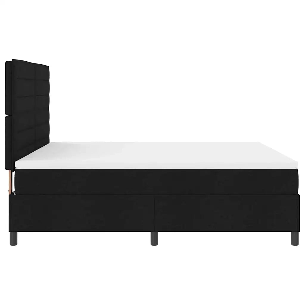Letto a molle con materasso Nero 180 x 200 cm Tessuto 3339331