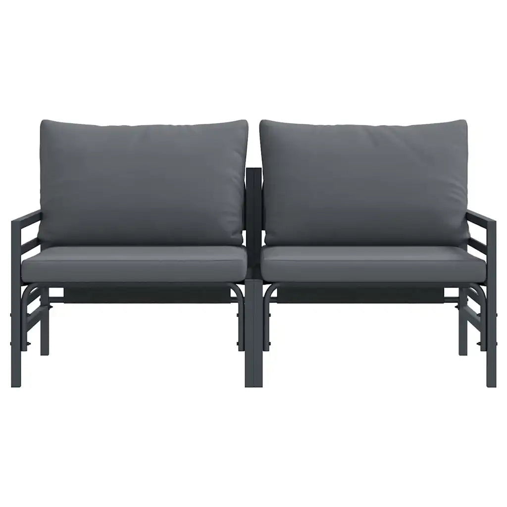 Mobili da Esterno 2 Pezzo Antracite 80 x 80 x 71 cm Acciaio CFW6163784