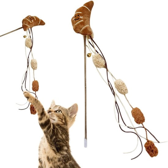 Fasciatoio Interattivo per Gatti - Con Prede in Plush & Cibo Tematica - Giocattolo per Tutti i Razza di Gatti - Aiuto di Addestramento & Stimolazione Motrice