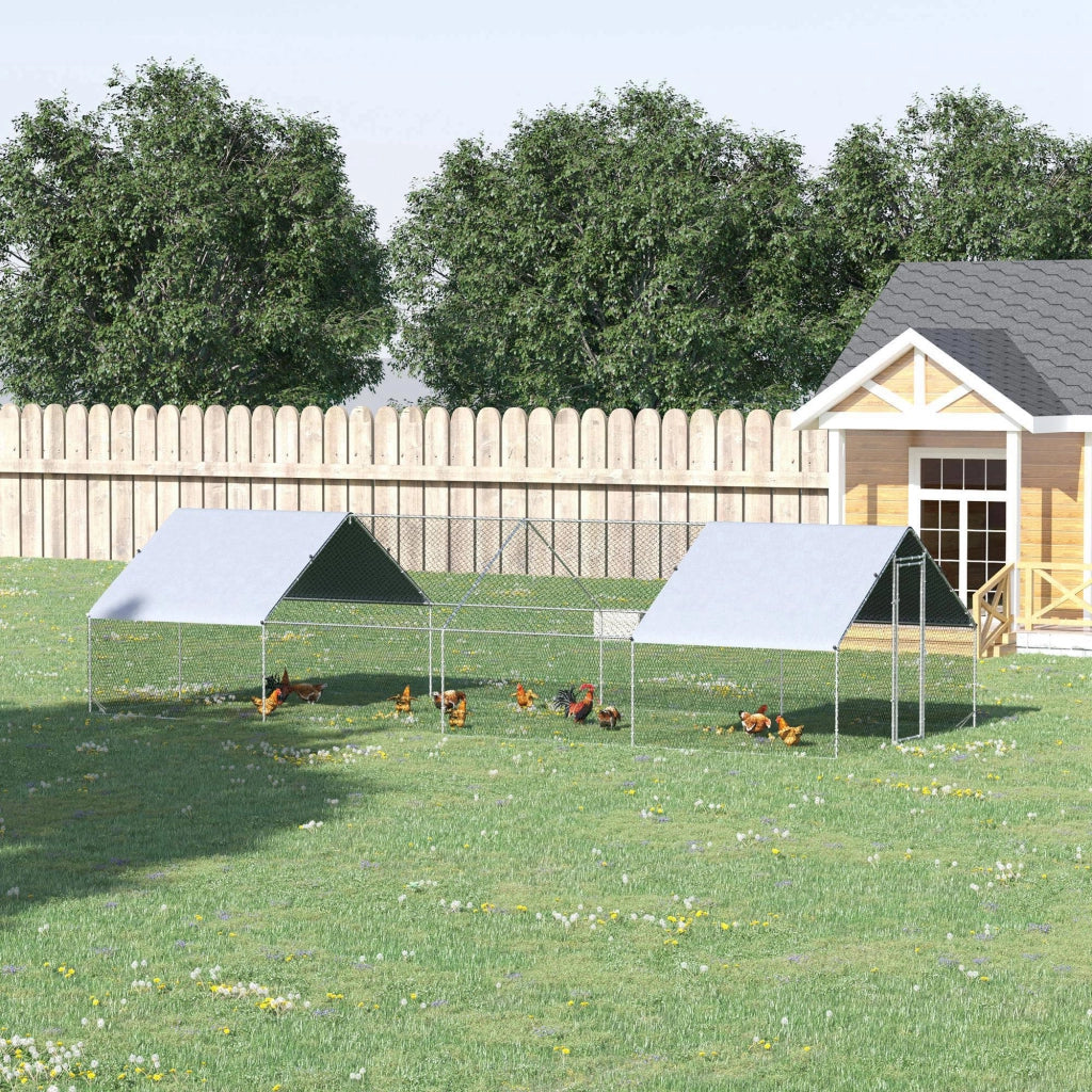 Pollaio da Giardino ¨C Minimal ¨C Argento, Zincato, 3x8x2m