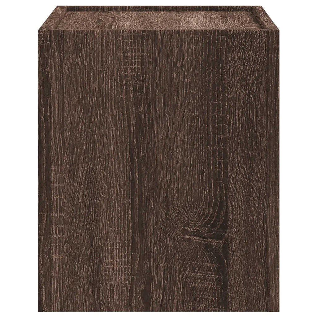 Comodino a Muro Rovere Marrone 45x30x35 cm 848337