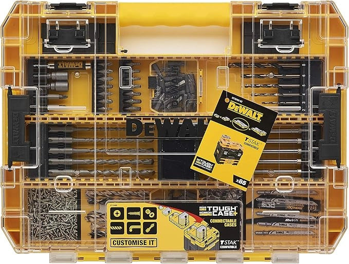 DeWalt DT70762-QZ – Set accessori 85 pezzi ToughCase® e compatibilità TSTAK