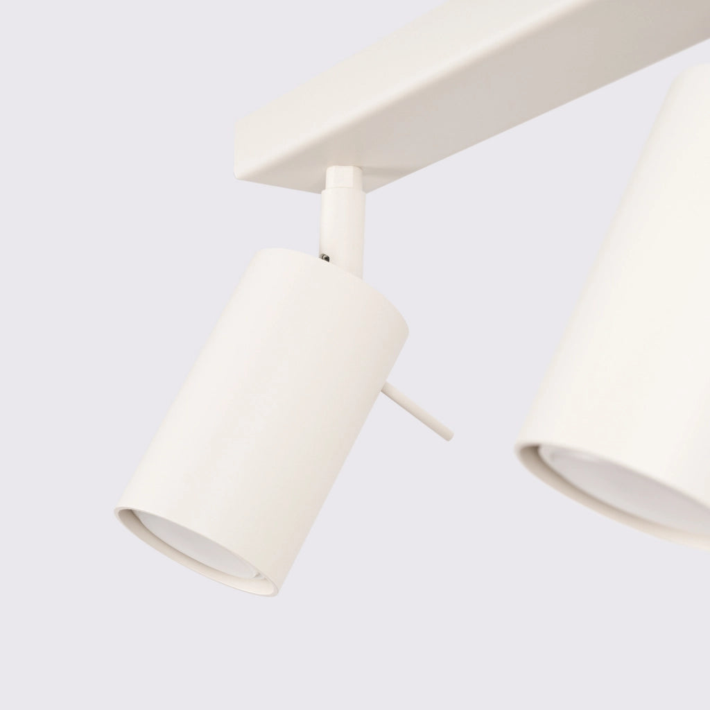 Lampada da soffitto moderna in acciaio a 6 luci Bittersweet Shimmer Ring Beige
