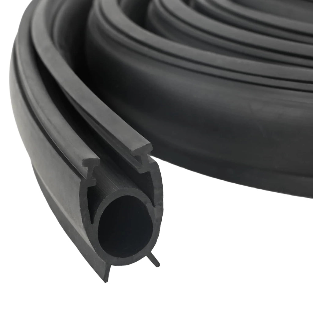 Sigillo Porta Garage Nero 41 x 33 mm 5 m PVC 42038297