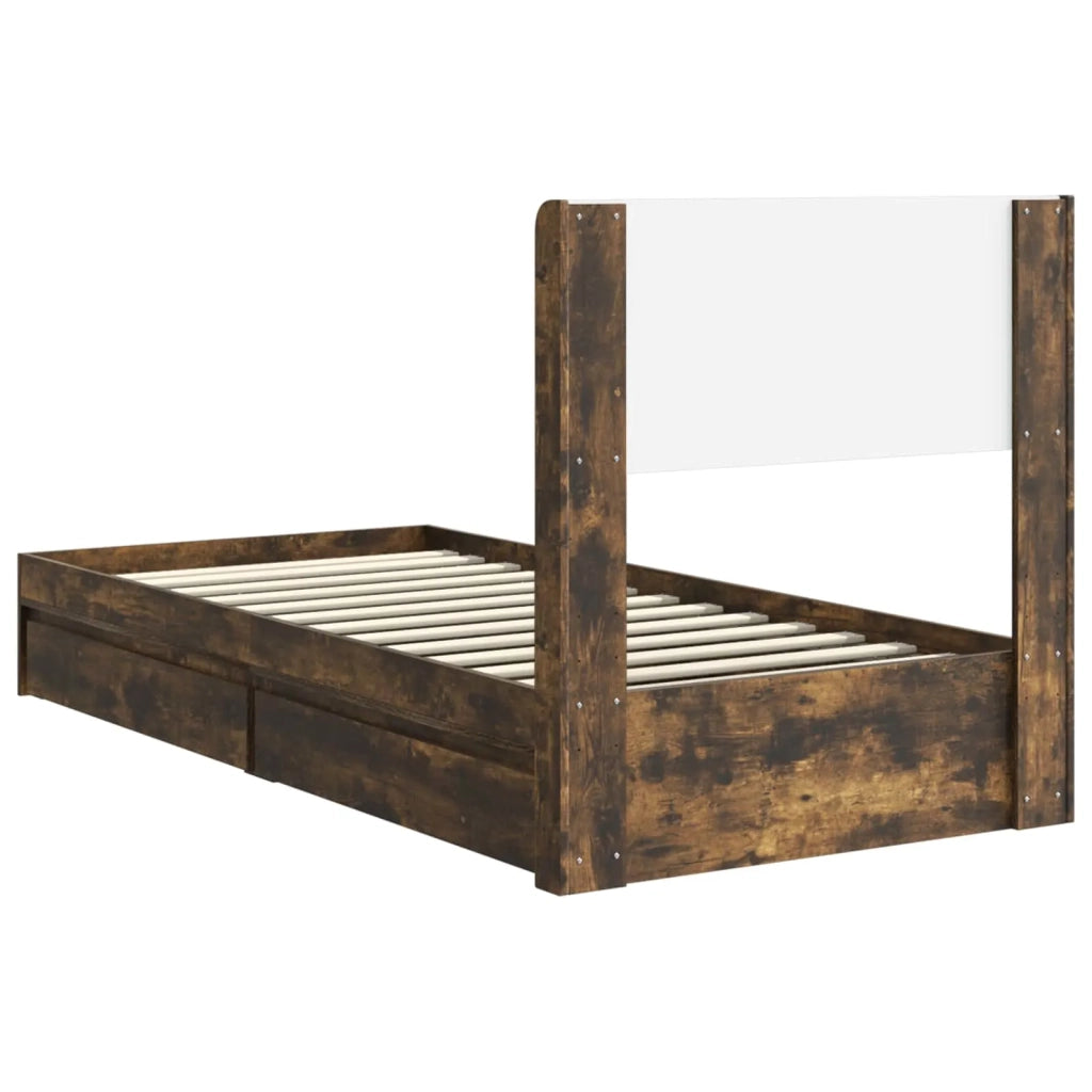 Letto da camera | Struttura del letto con stoccaggio e testata 3 pcs
