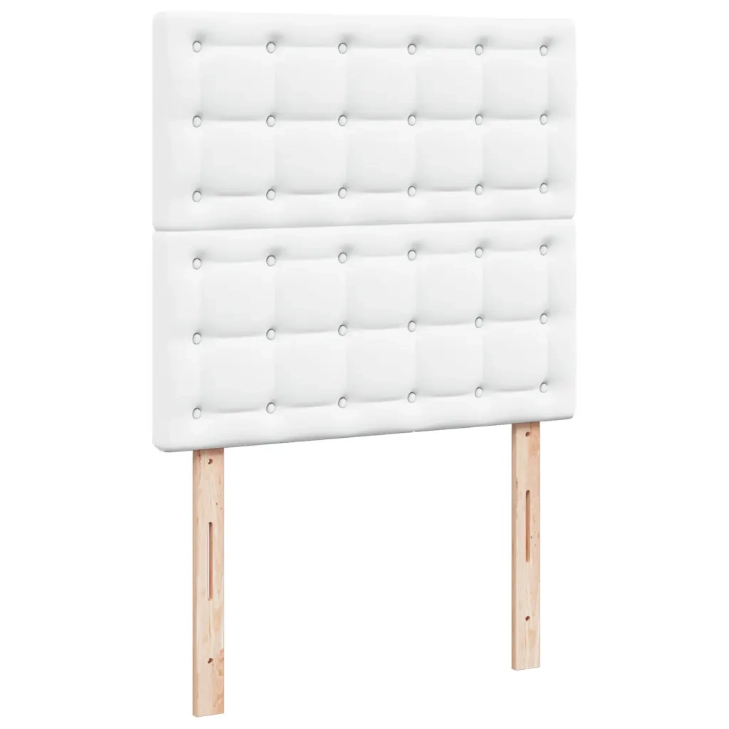 Giroletto a Molle con Materasso Bianco 80x200 cm in Similpelle 3290697