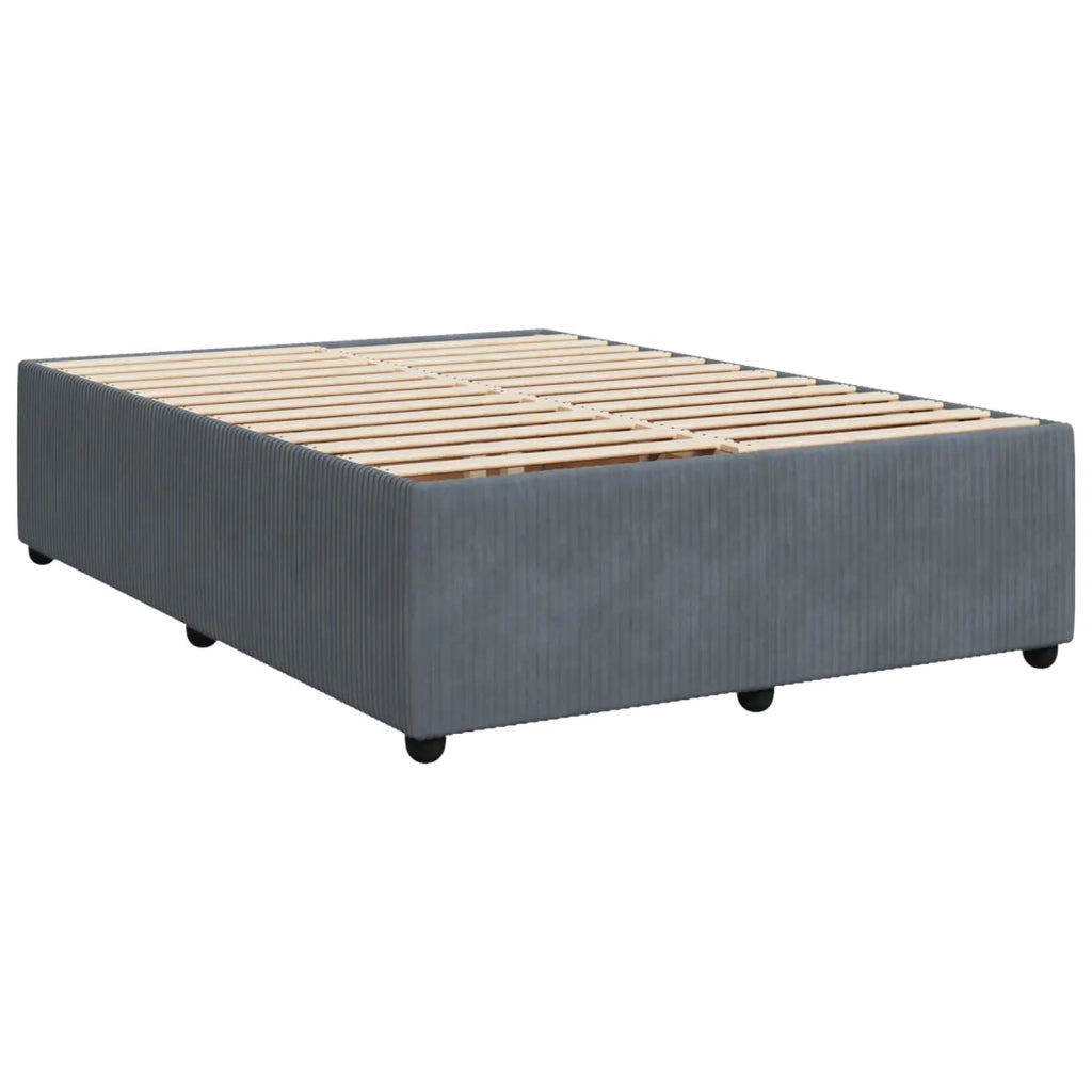 Letto box spring con materasso Grigio Scuro 160 x 200 cm 3454638
