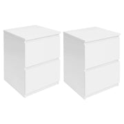 IDMarket - Set di 2 comodini in legno bianco TOMI