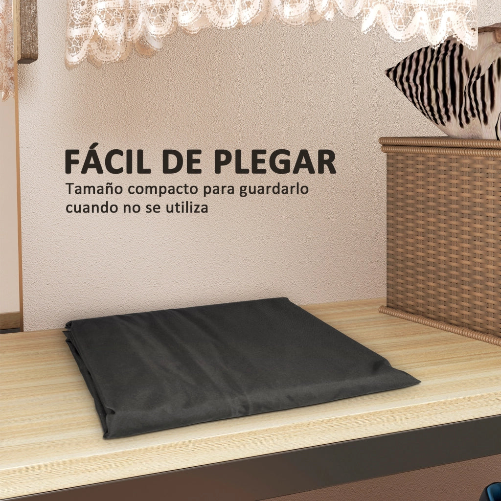 Borsa per Cuscini da Giardino Impermeabile 720L ¨C Minimal ¨C Nero 125x40x55cm