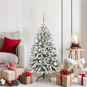 Albero di Natale artificiale con 150 LED Verde e Bianco 120 cm 3395732