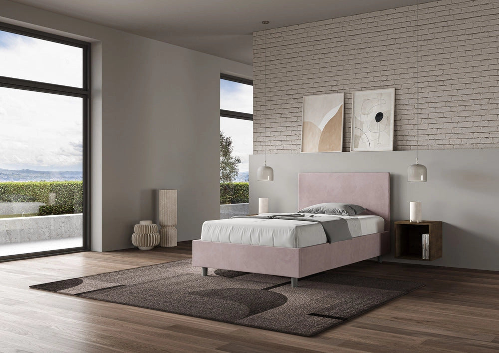 Letto 1 Piazza e Mezzo 120x190 cm con Rete Adele Glicine