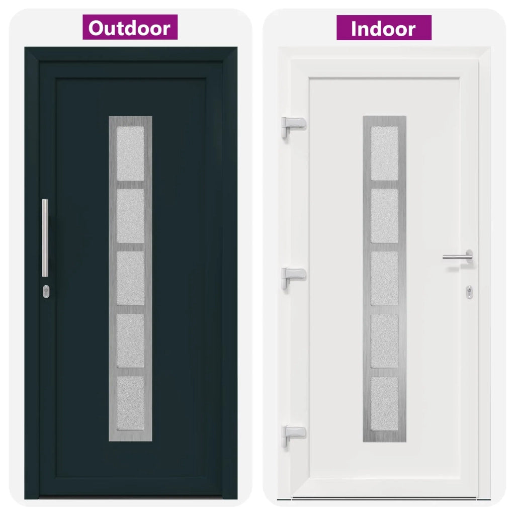 Porta Frontale Antracite 108 x 208 cm PVC 3445682