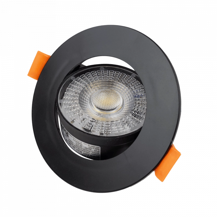 Faretto incasso LED CCT nero rotondo Ecolight