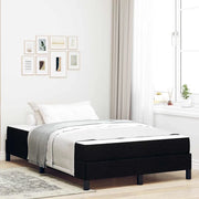 Letto a molle con materasso-Struttura Letto con Materasso Nero 120 x 200 cm Tessuto 590883