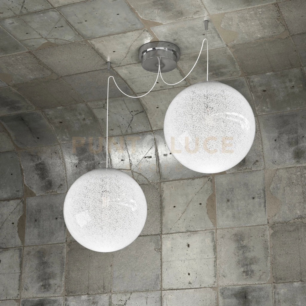 GLITTER SOSPENSIONE 2 LUCI D.25 CM. 1135-S2-25