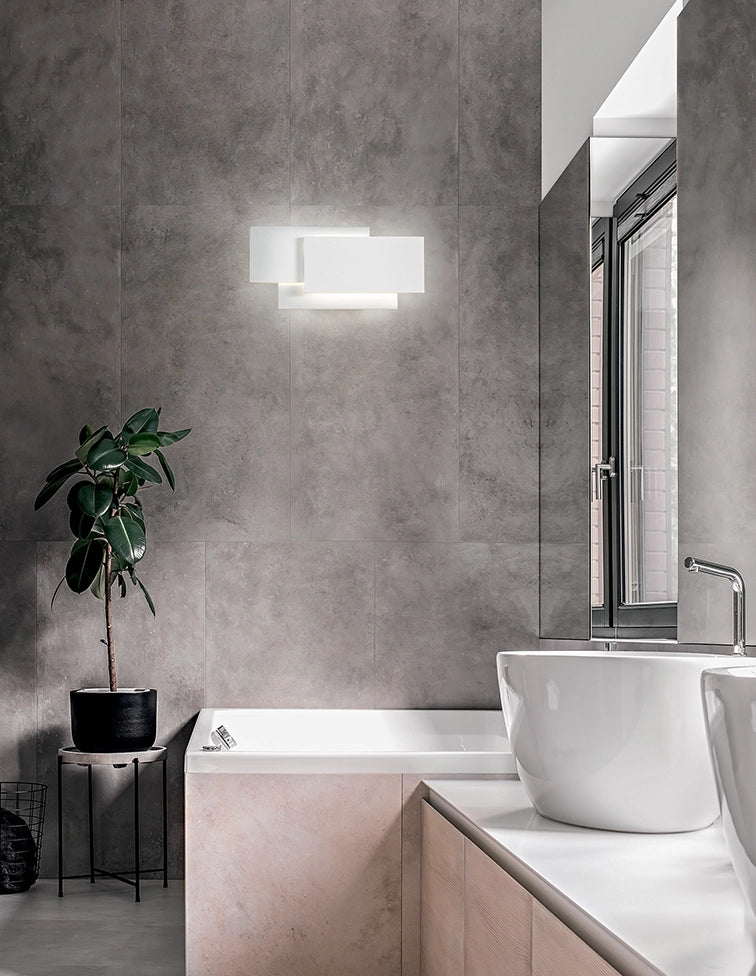 Applique in alluminio verniciato bianco Dip LED 36W 3000K CRI?80 220-240V 50/60Hz 2880Lm