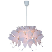 Lampada a sospensione Farfalla E27 rosa Ø50 Light Prestige