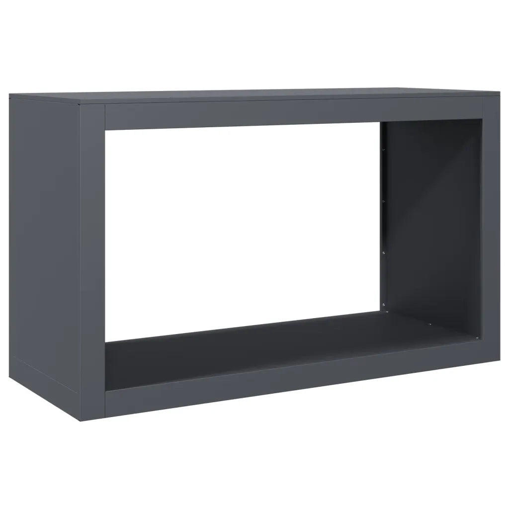 Rastrelliera per Legna da Ardere Antracite 100x40x60 cm Acciaio 850984