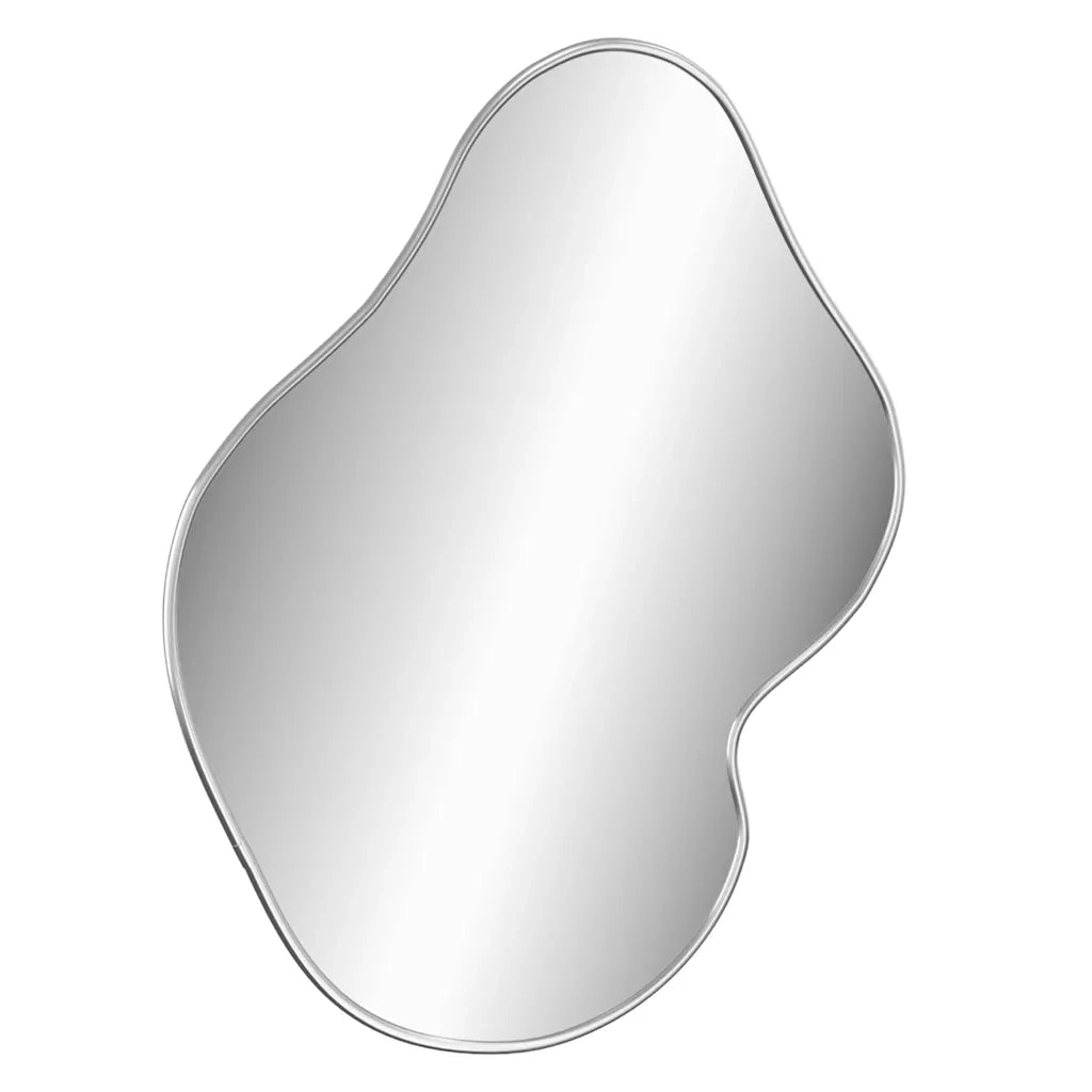 Specchio da Parete | Specchio decorativo Argento 60x50 cm