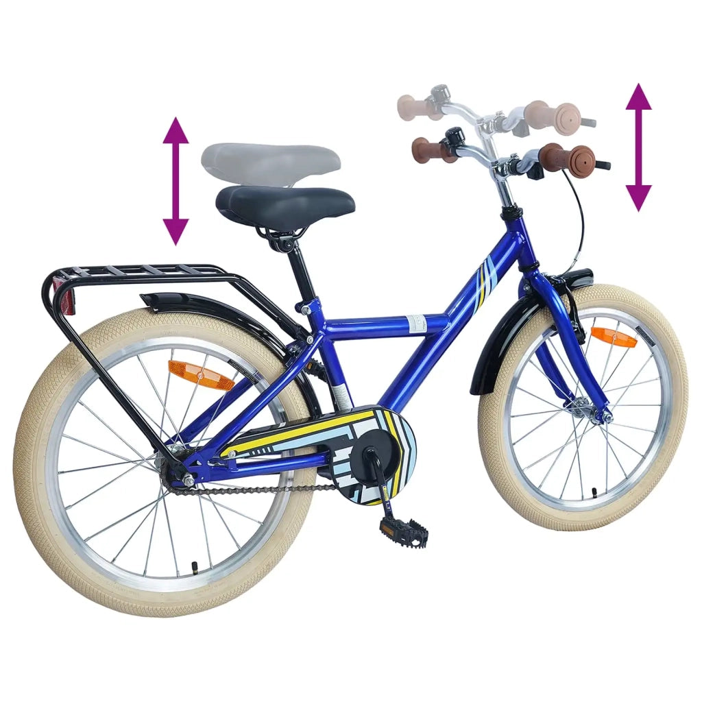 Bicicletta per Bambini 24 Pollici per 8-12 anni Blu Scuro 42009494