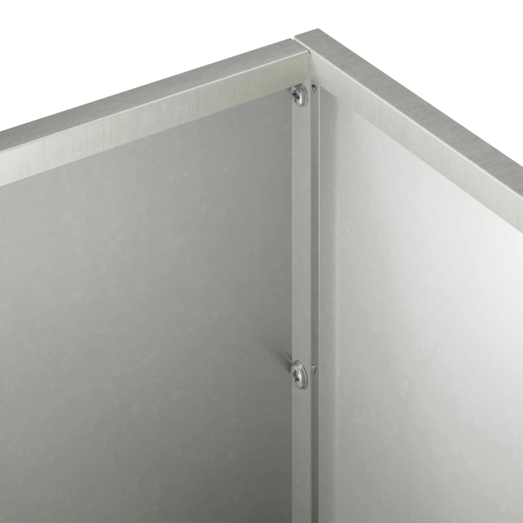 Vaso da giardino Argento 80 x 20 x 20 cm Acciaio Inox 8005170