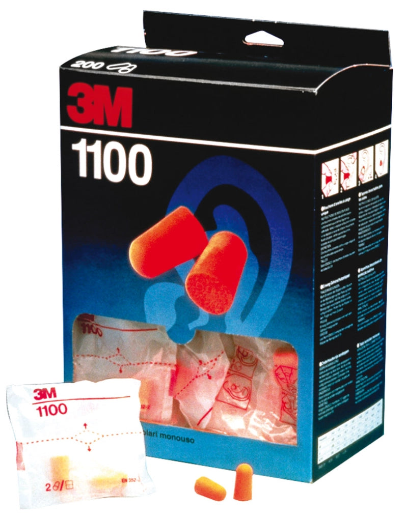 3M TAPPI AURICOLARI MONOUSO 1100 CF.200 COPPIE