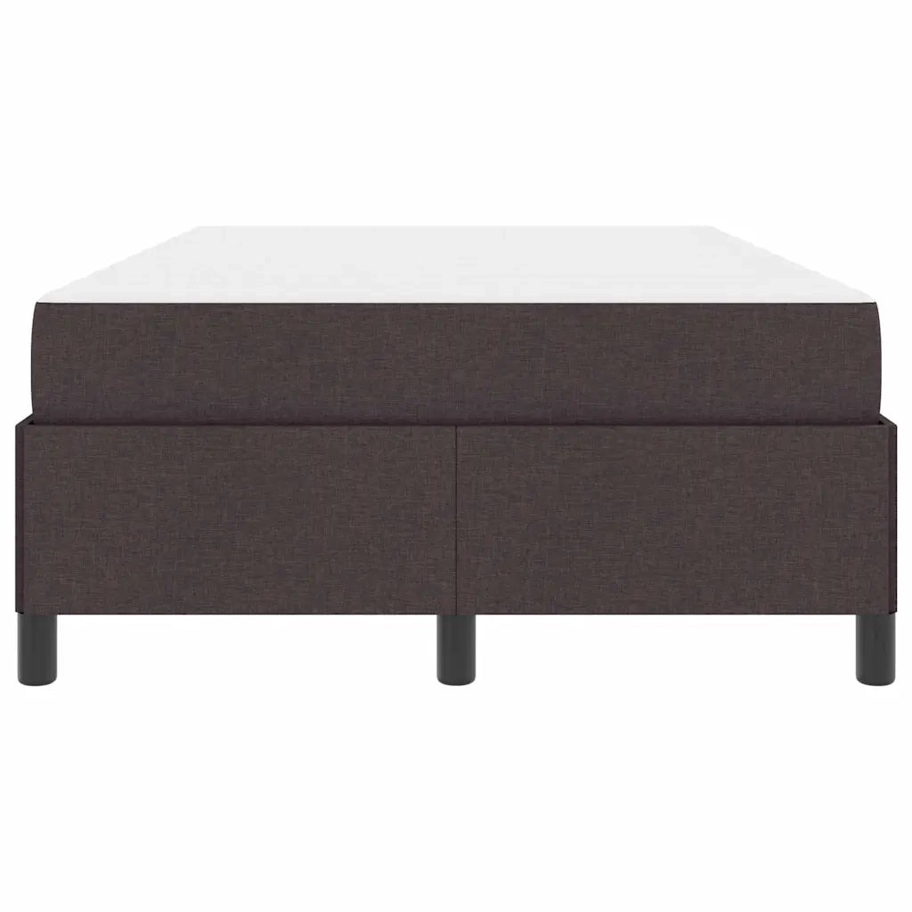 Letto a molle Marrone Scuro 120 x 200 cm Tessuto