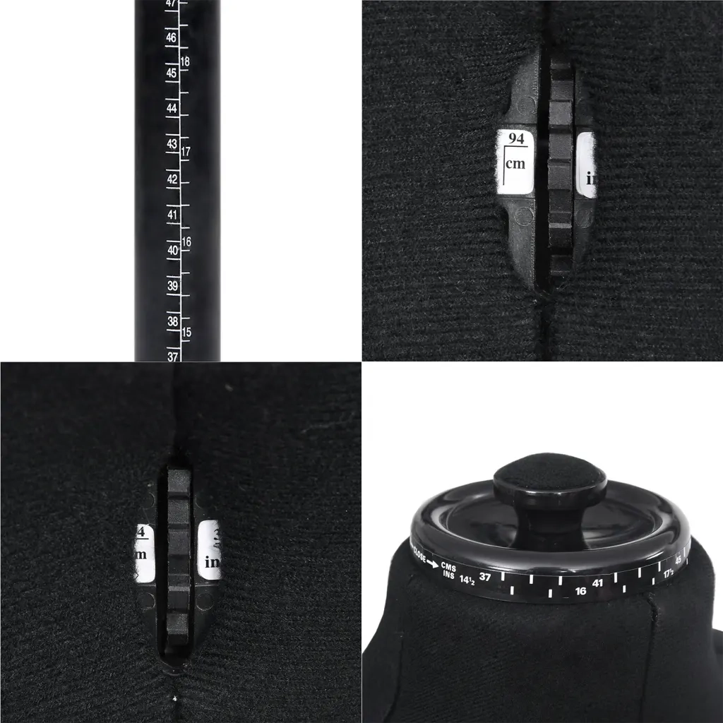 Manichino Maschile Regolabile Nero Taglia 37-45 CFW9563822