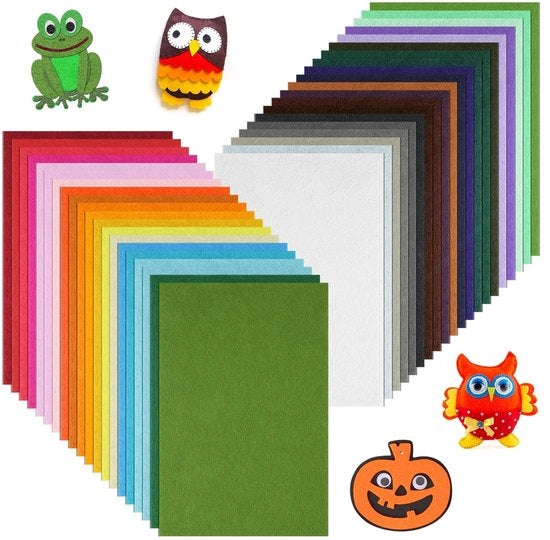 Velluto in Tessuto - 40 Colori - 30 x 20 cm per Progetti DIY