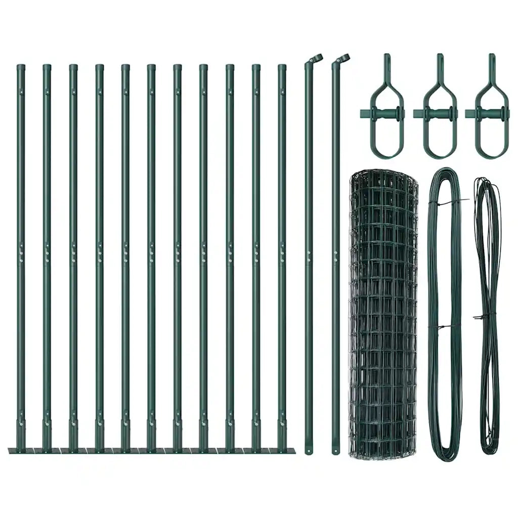 Recinzione con Posto Verde 1,2 x 25 m Acciaio 3350888