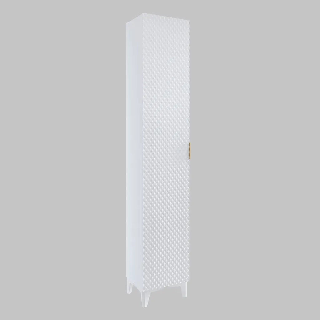 Set di 2 mobili da bagno collezione CHIC in colori bianco e dorato. Mobile sotto lavabo.