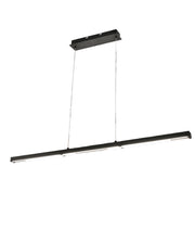 Lampada a Sospensione LED Ling 40W 4800lm 3000K, Struttura in Metallo e Metacrilato Nero, Classe 2, Dimmerabile - Ling Series