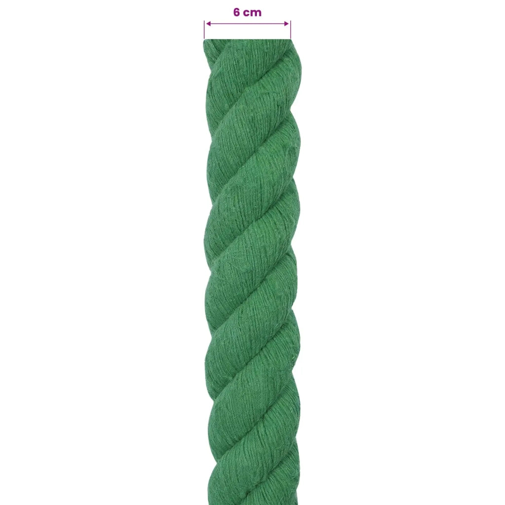 Corda Verde 6 x 6 x 1000 cm Cotone 42011988
