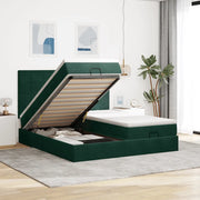 Struttura Letto Pouf con Materassi 180x200 cm Velluto 3313775