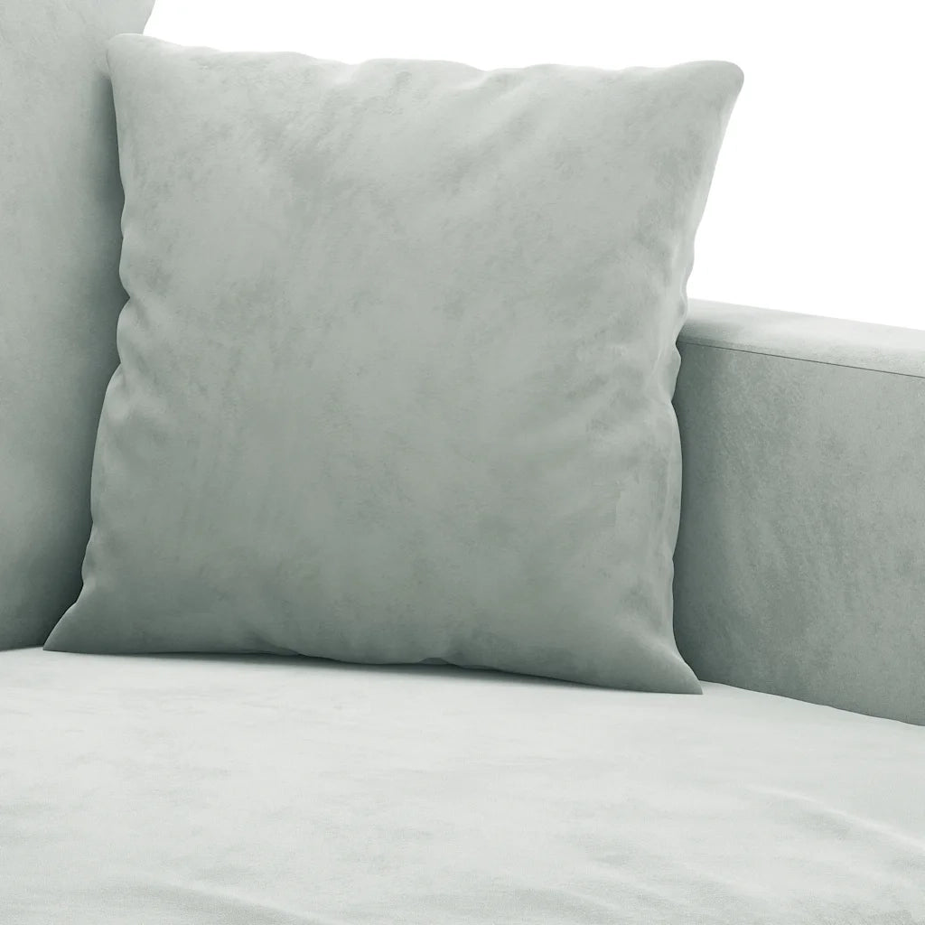 Divano a 2 Posti-Sofa 2 Posti Grigio Chiaro 120 cm in Velluto 648954