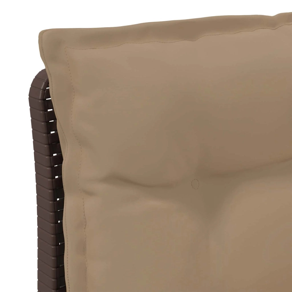 Divano da esterno-Divano da Giardino a 1 Posto con Cuscini Aspetto Rattan PP 537597