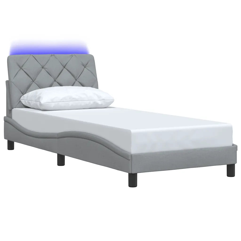 Giroletto con LED senza Materasso 80x200 cm Tessuto